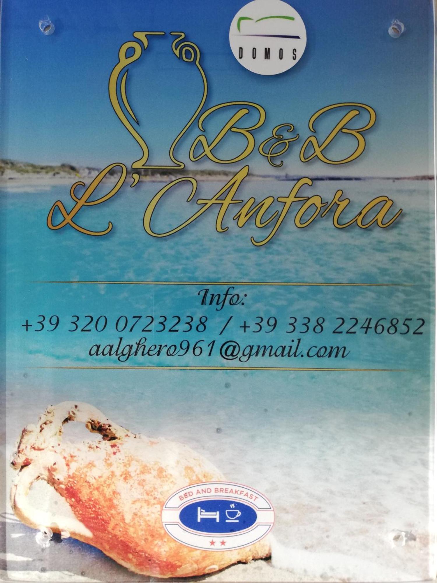 L'Anfora Bed & Breakfast Alghero Rom bilde